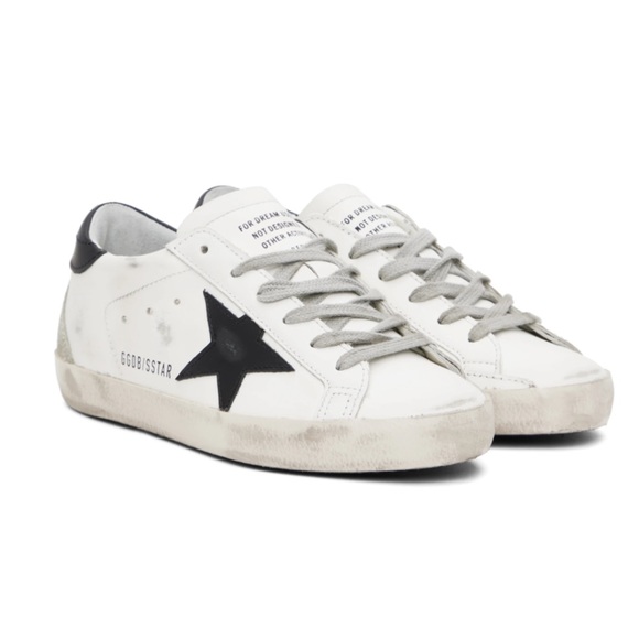 Golden Goose Shoes - Golden Goose Black & White Superstar Sneakers